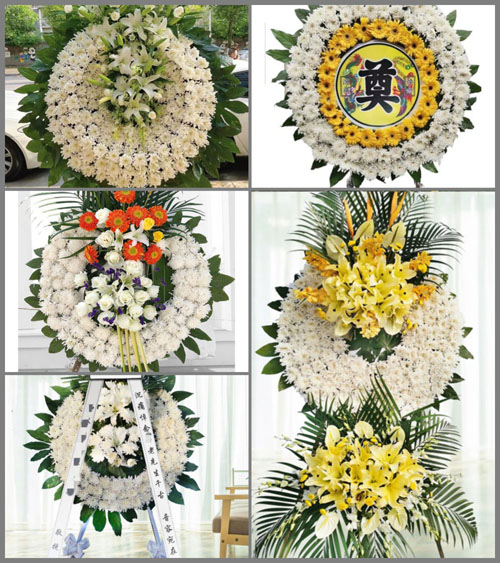 四川成都蒲江县鹤山镇金沟村花圈速递